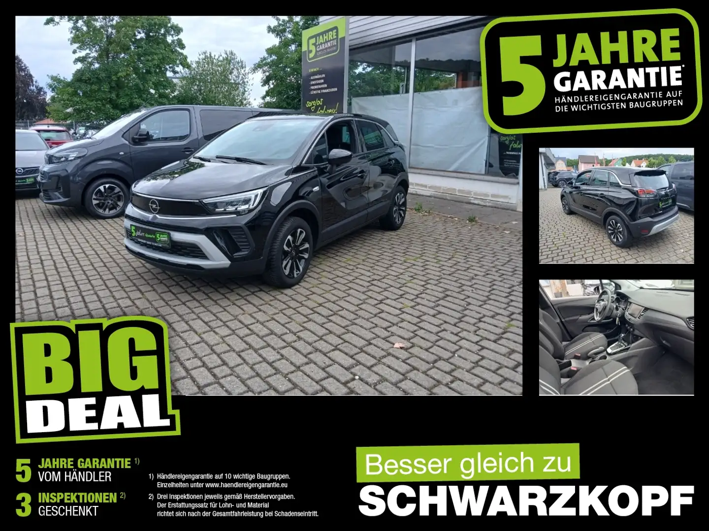 Opel Crossland 1.2T Navi,WirelessCharging,Parkpilot Schwarz - 1