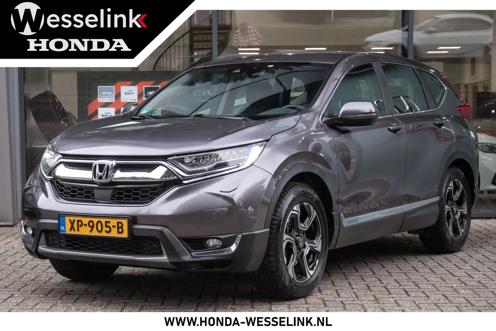 Honda CR-V 1.5 T Elegance - Dealer ond. | Trekhaak | Navi/cam Gris - 1