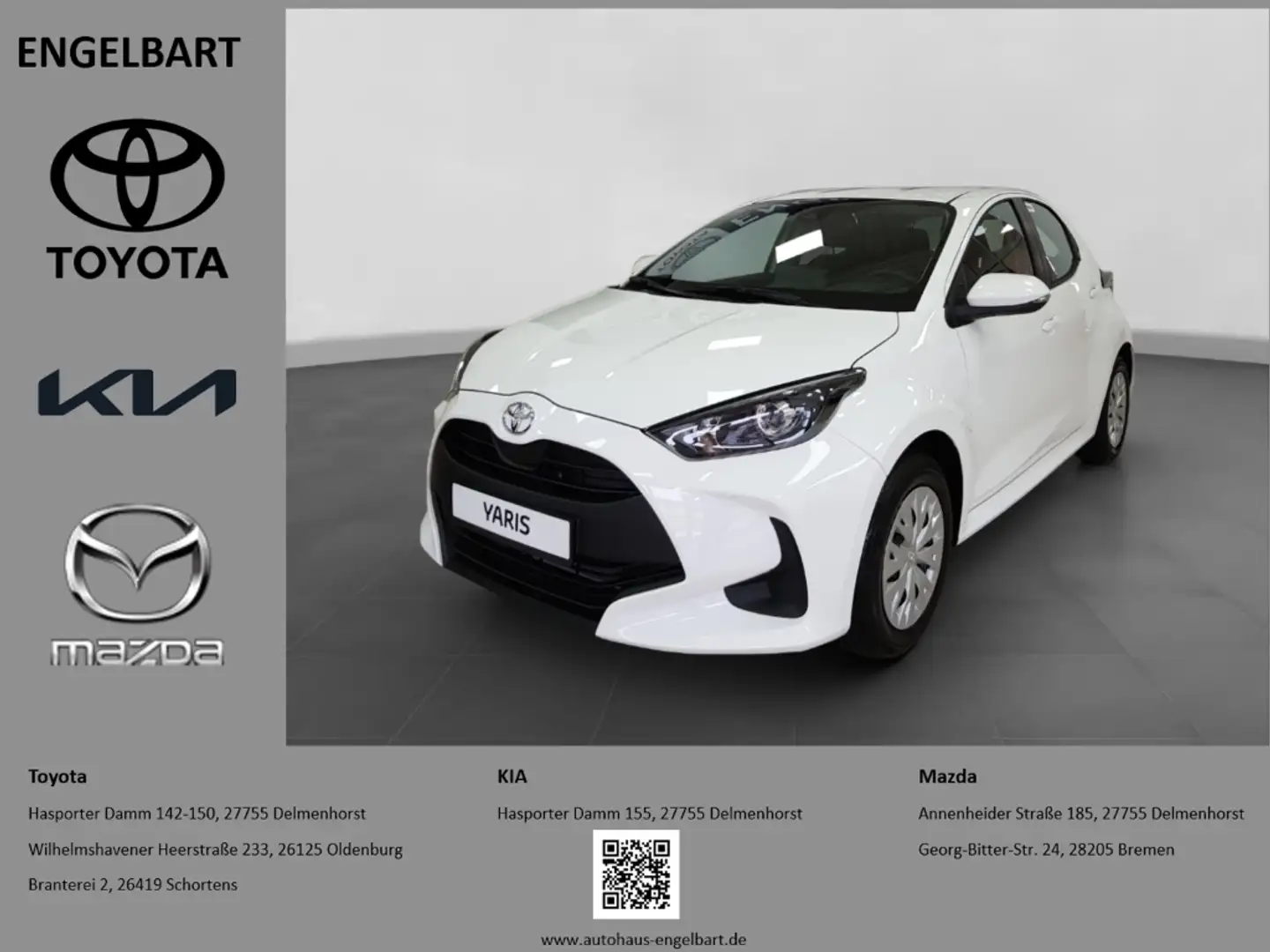 Toyota Yaris 1.0 Comfort Rückfahrkamera Bílá - 1