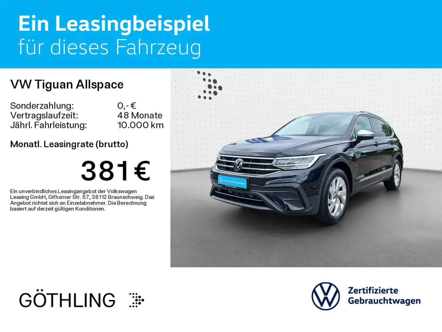 Volkswagen Tiguan Allspace 2.0 TDI DSG LIFE*7-SITZER*LED*AH Noir - 2