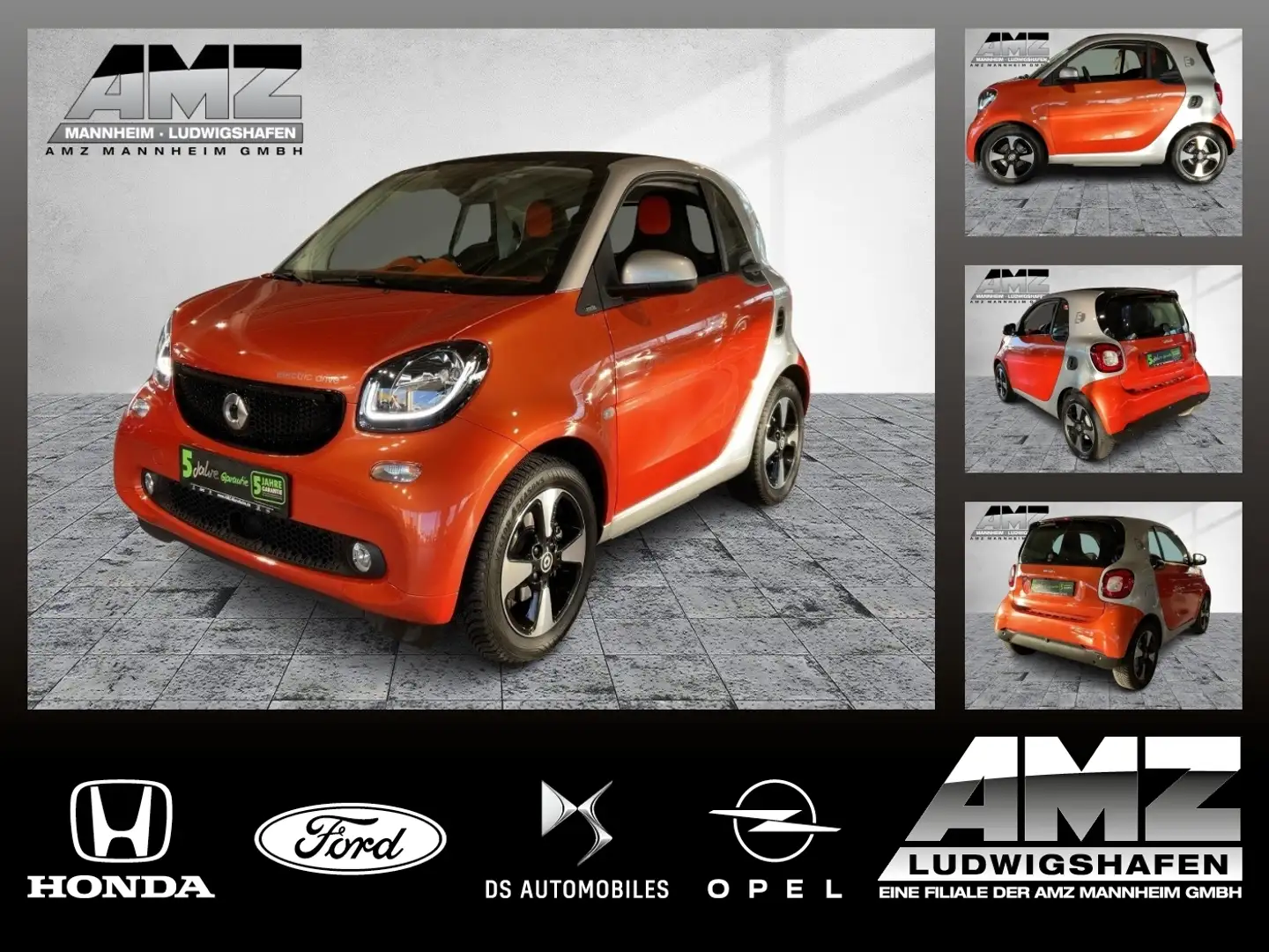 smart forTwo coupe / passion +Navi+Kamera+KlimaA+ Orange - 1