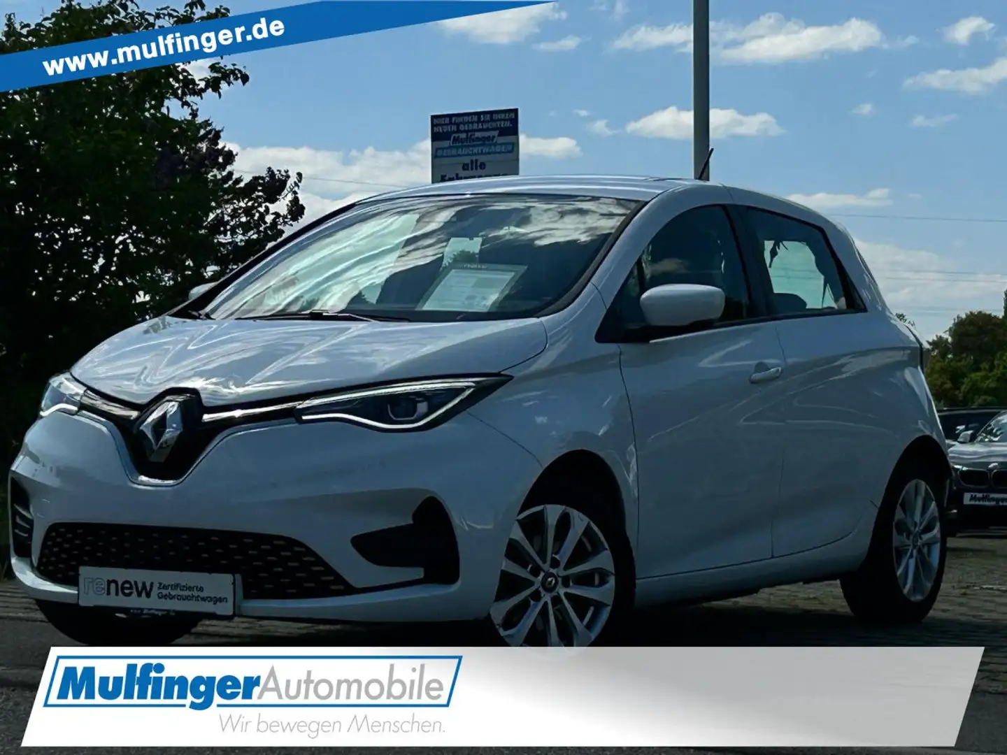 Renault ZOE EV50 110hp Batteriekauf Sitz+Lenkh.Komfz.LED Blanc - 1