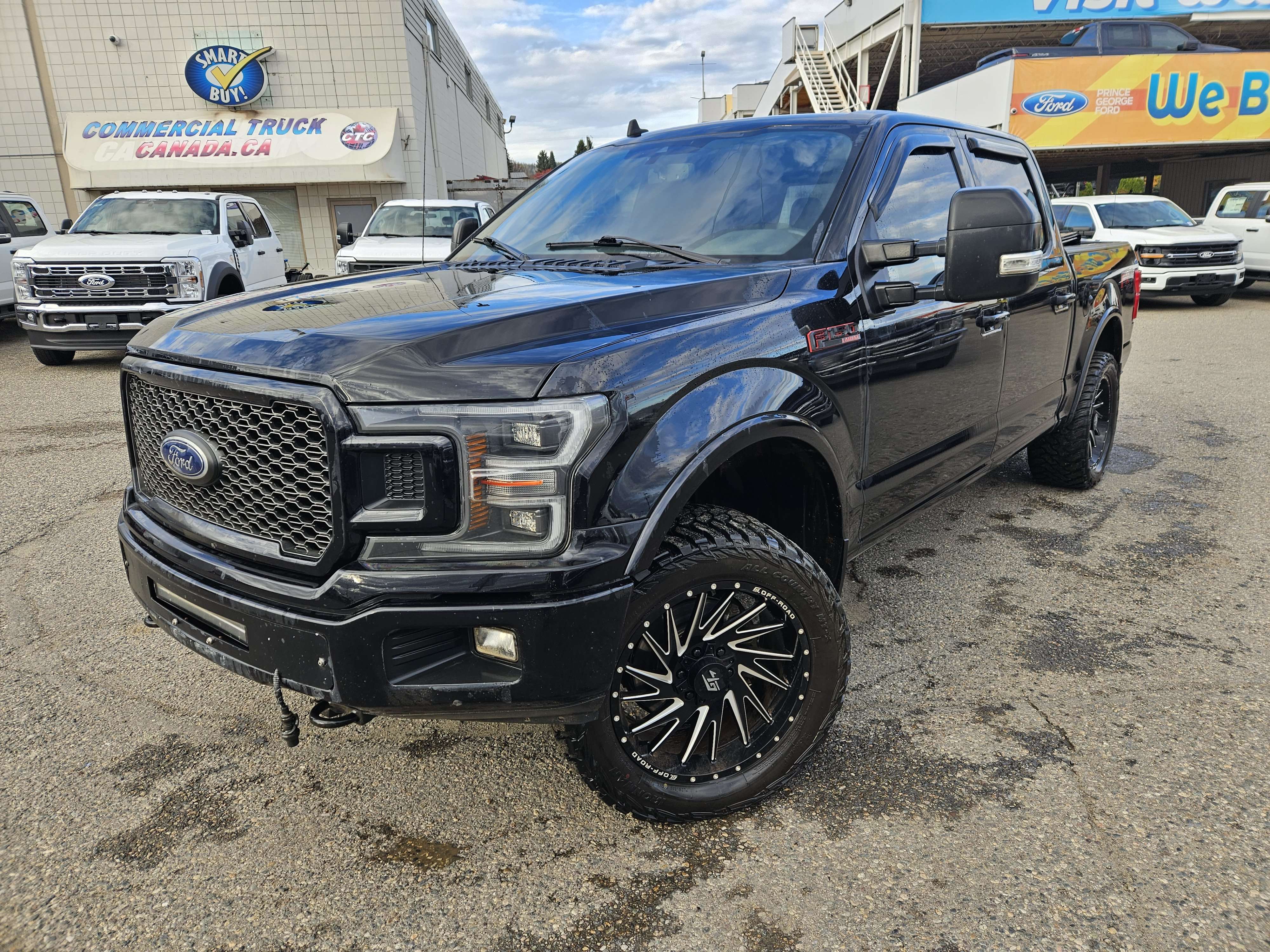 Black 2019 Ford F-150 Pickup Truck Four-Wheel Drive Automatic