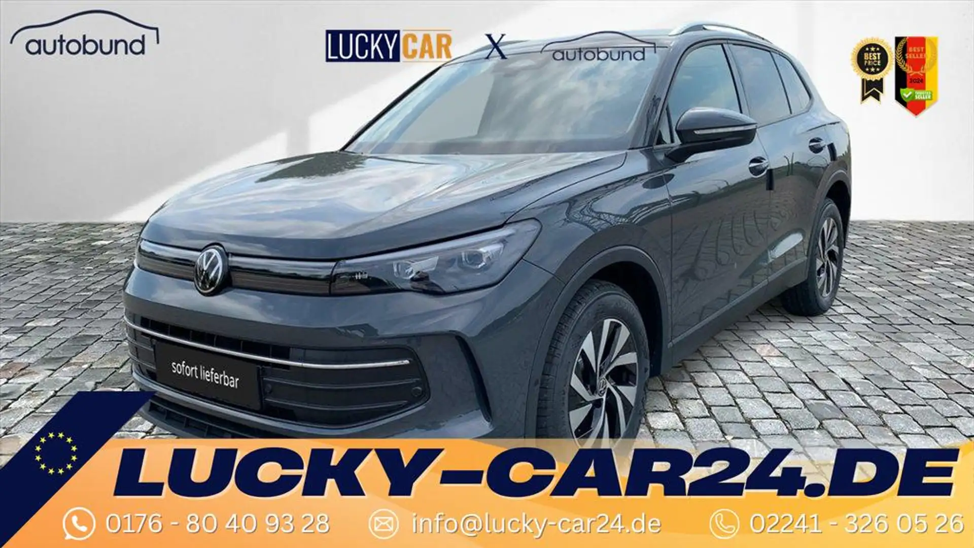 Volkswagen Tiguan ADVANCED III 2.0 TDI DSG LED AHK Kamera Keyless... Grau - 1