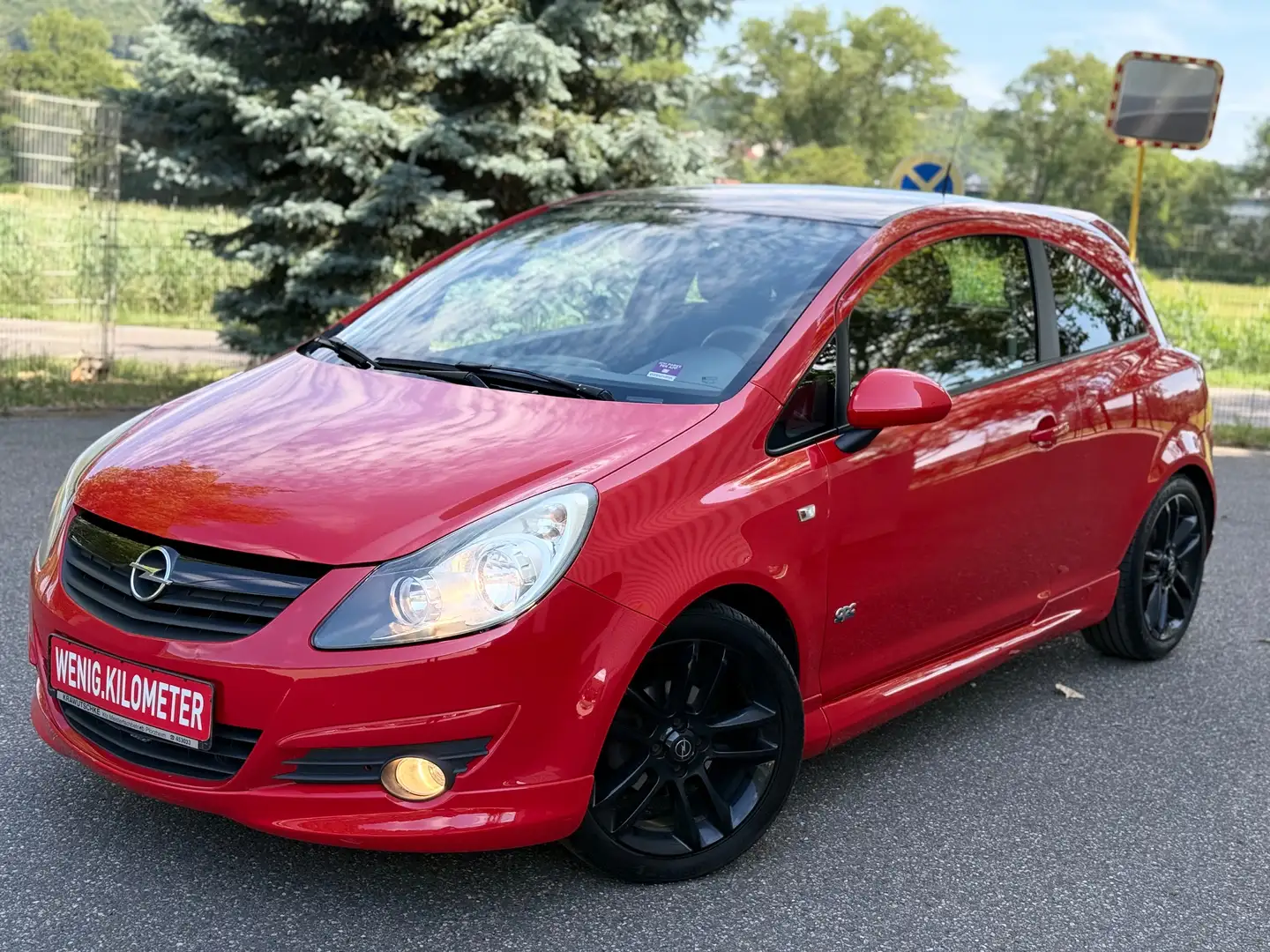 Opel Corsa 1.4 WENIG KILOMETER-1.HAND-TOP GEPFLEGT-OPC_Line Rot - 2