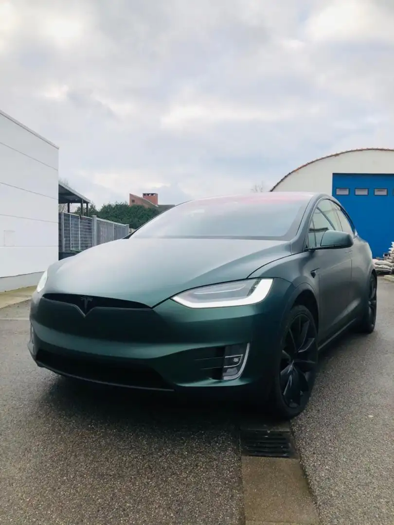 Tesla Model X long drive 5 zit Groen - 1