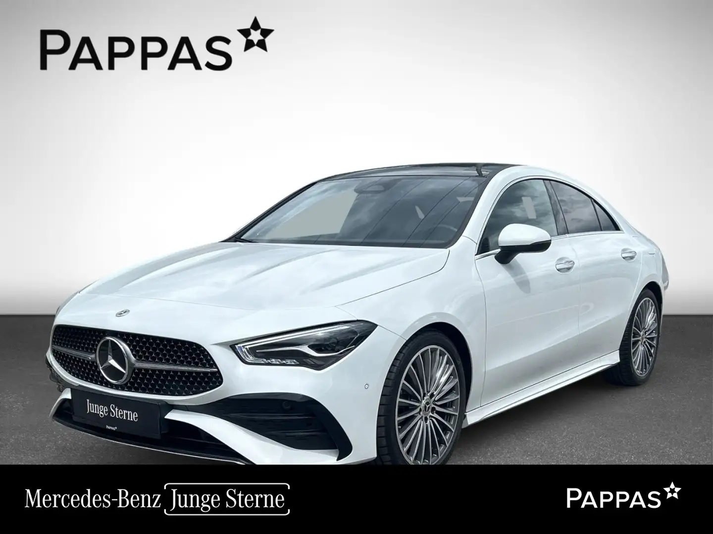 Mercedes-Benz CLA 200 d Coupé PTS Cam Navi Pano AUT Wide LED Blanc - 1