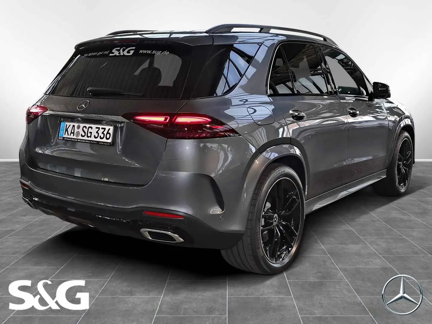 Mercedes-Benz GLE 450 d 4M AMG LED+AHK+Standhz+Pano+Distronic Gris - 2