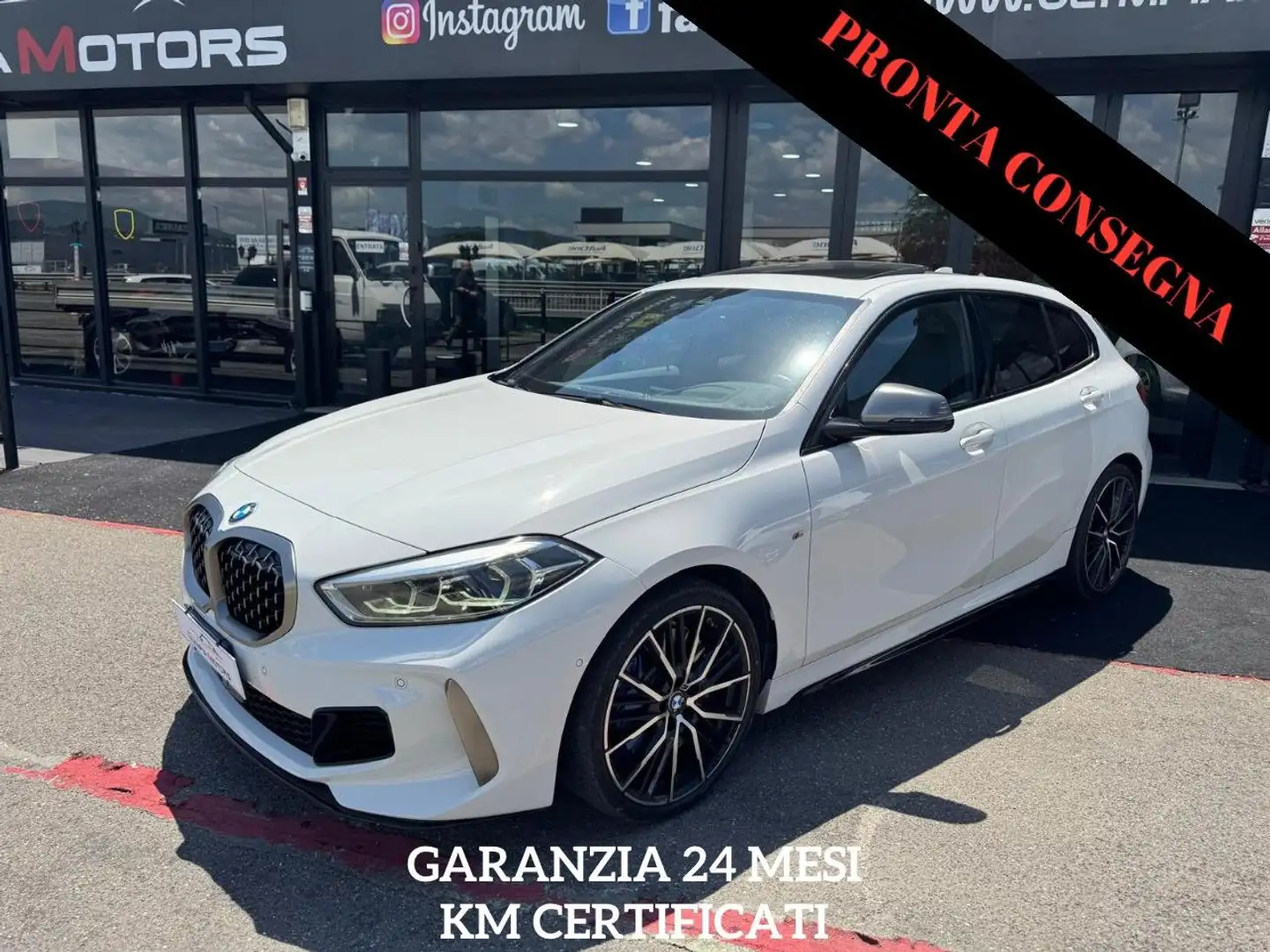BMW 135 M XDRIVE LIVE COCKPIT LED KAMERA H&K PANORAMA Bianco - 1