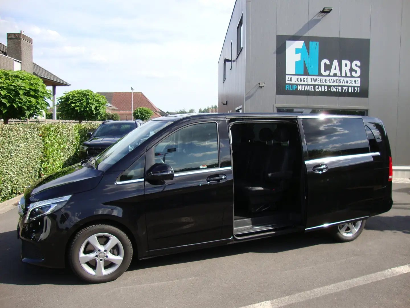 Mercedes-Benz V 250 d, XL, L3, lichte vracht, 5 pl, leder,2020, avantg Zwart - 1