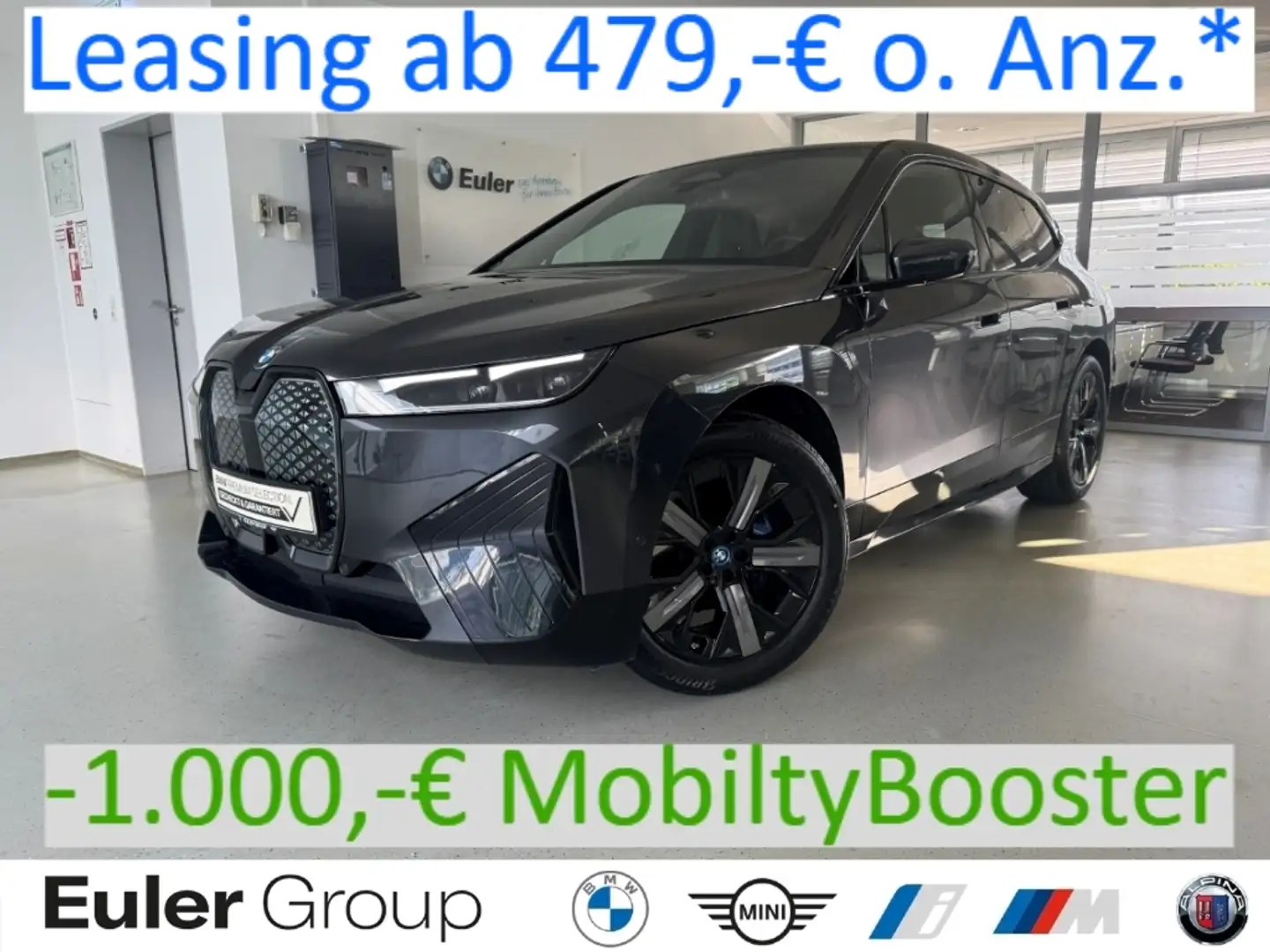 BMW iX xDrive40 Sportparket 21'' LCProf H/K IconicSounds Grijs - 1