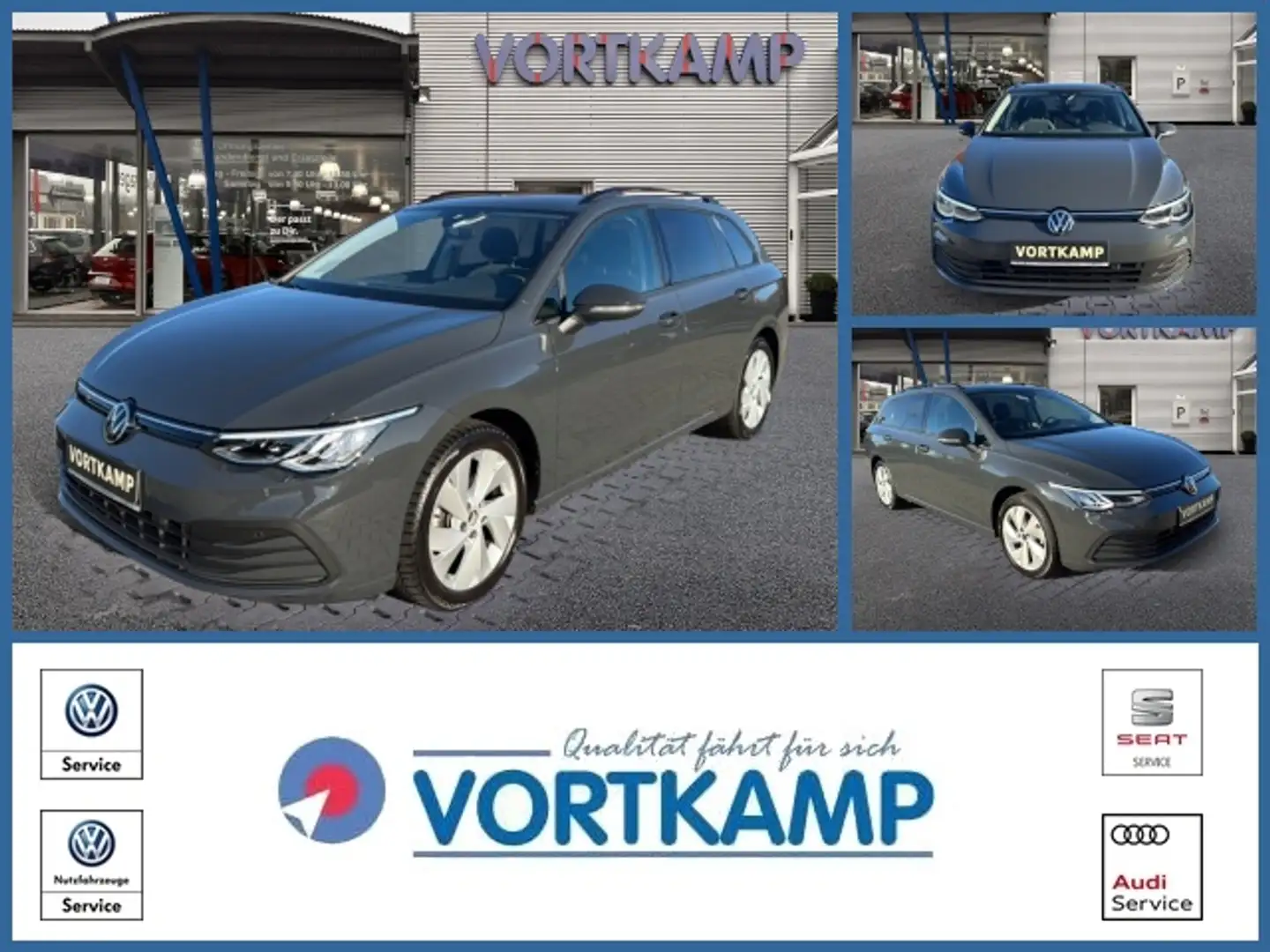 Volkswagen Golf VIII Variant Life eTSI Pano/ACC/Winterpaket Grau - 1
