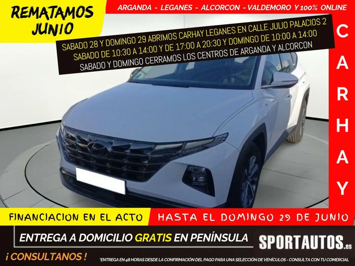 Hyundai TUCSON 1.6 CRDI 100kW (136CV) 48V Maxx DCT 4x4 Bianco - 1