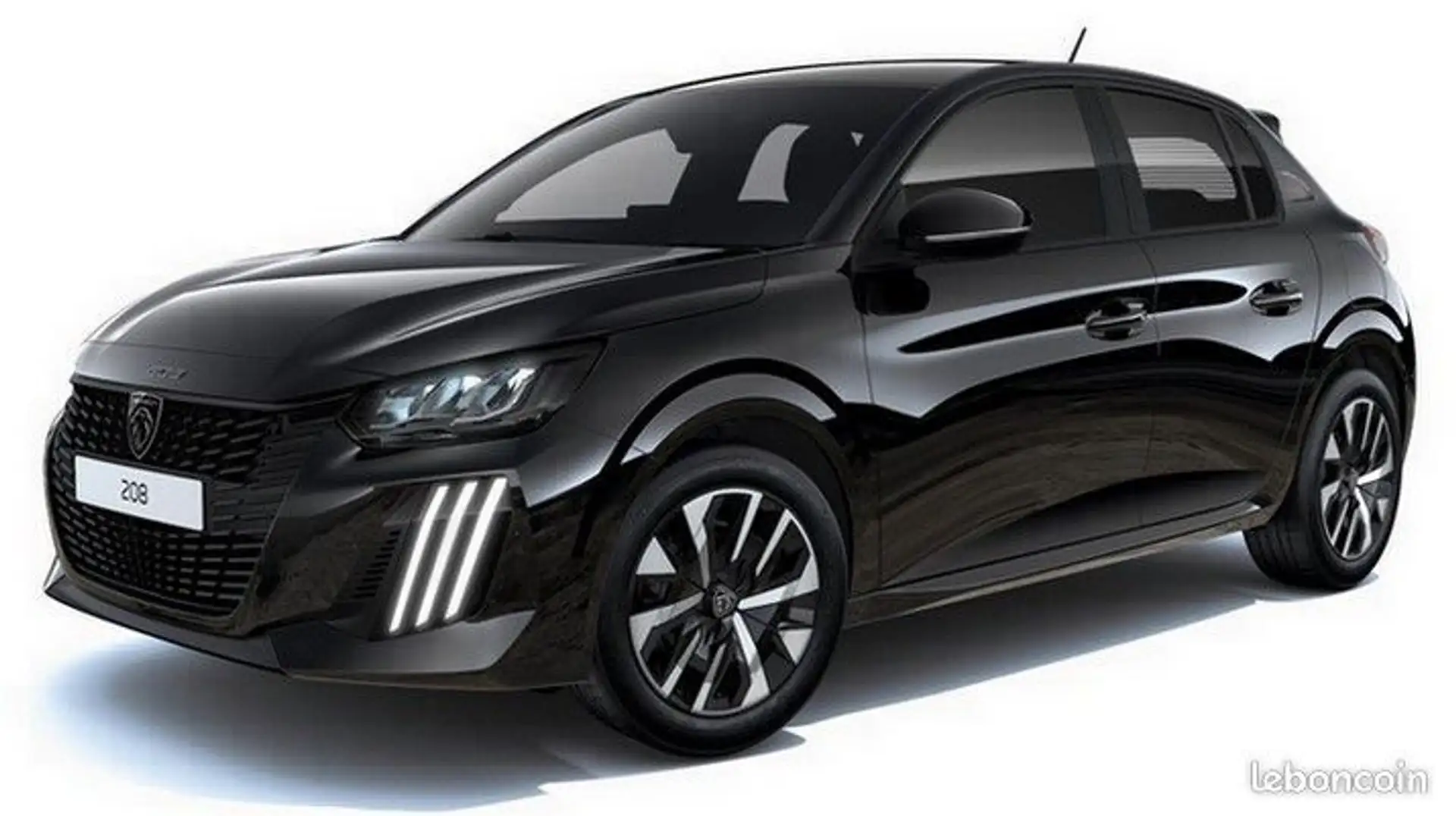 Peugeot 208 HYBRID 100 E-DCS6 STYLE 0KM 17,6% Noir - 1
