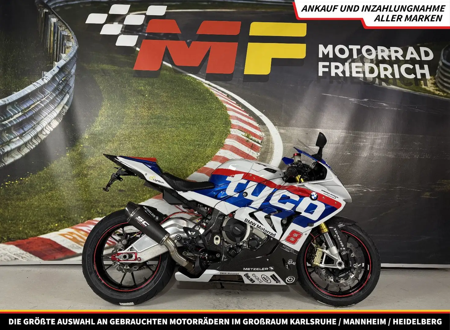 BMW S 1000 RR EURO3 [TYCO EINZELSTÜCK|NEUE REIFEN:S23] Bílá - 1