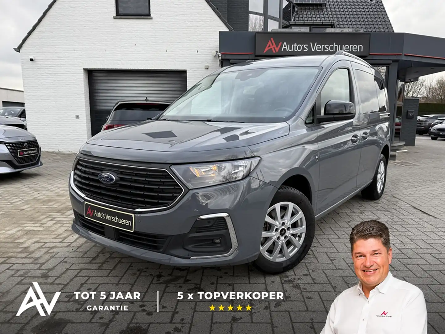 Ford Tourneo Connect 1.5 Ecoboost Titanium ** Carplay/android | Crui... Gris - 1