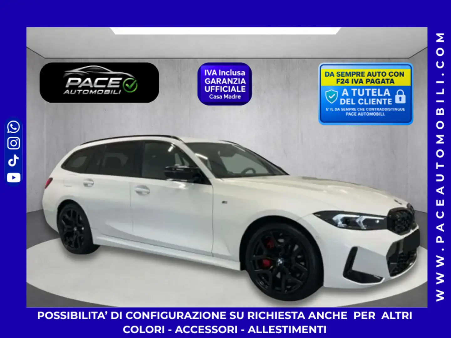 BMW 340 i XDRIVE MSPORT M SPORT M-SPORT LED PDC ACC KAMERA Blanc - 1