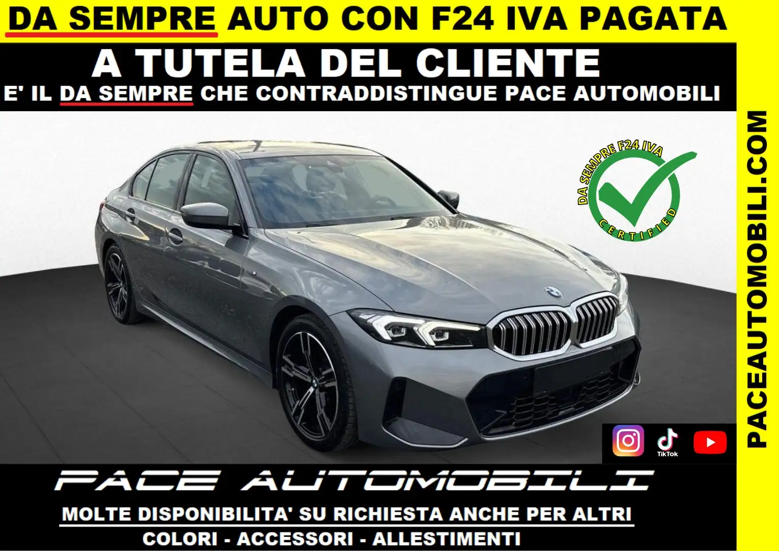 BMW 320 i MSPORT M SPORT M-SPORT LED PDC ACC KAMERA Grigio - 1