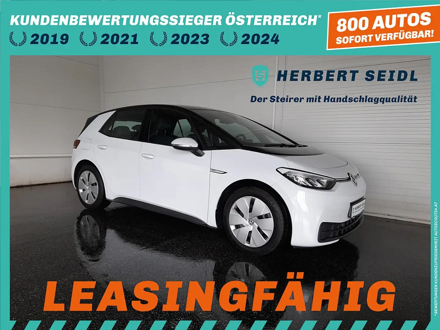 Volkswagen ID.3 ID. 3 PRO 58kWh *VIRTUELL / LED / NAVI / CCS LA... Weiß - 1