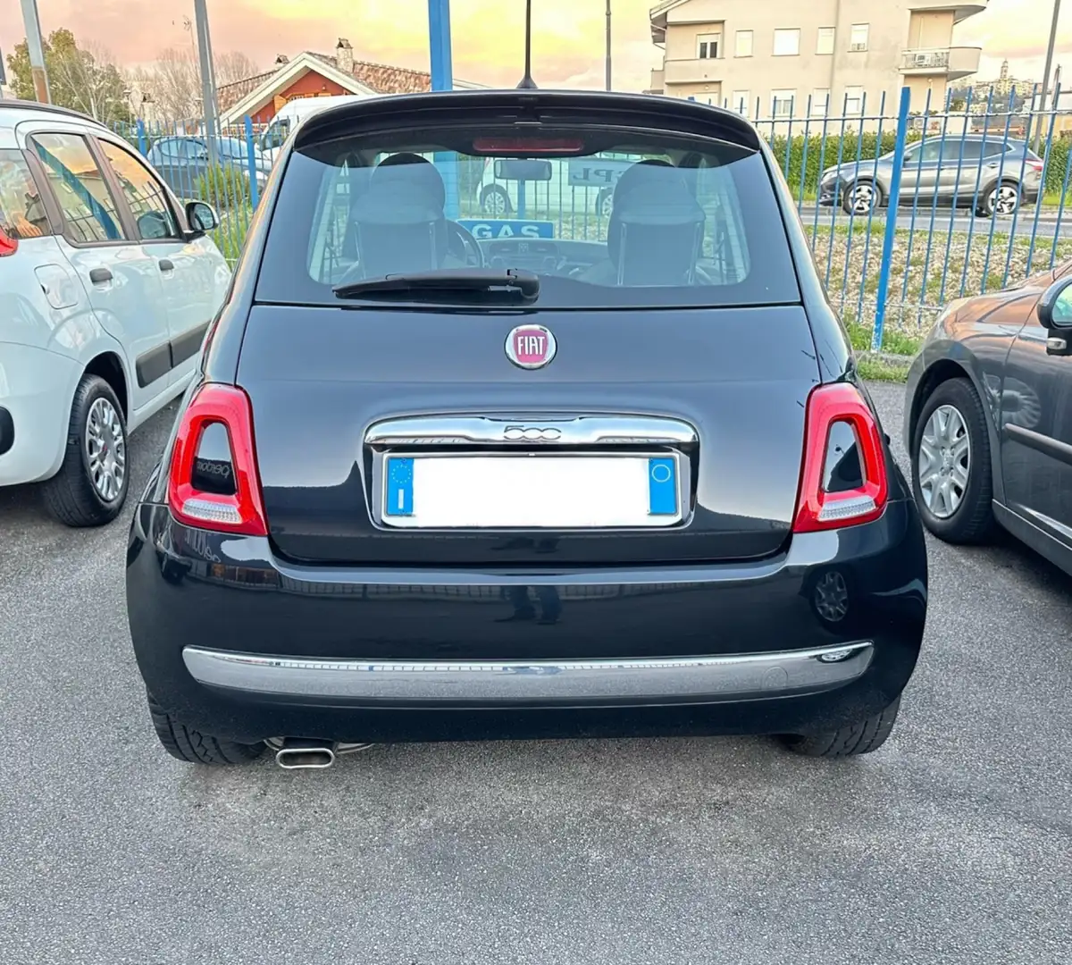 Fiat 500 1.2 Lounge 69cv euro6  fanali post a led Black - 1