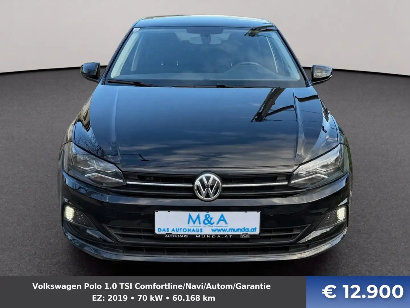 Volkswagen Polo 1.0 TSI Comfortline/Navi/Autom/Garantie Schwarz - 2