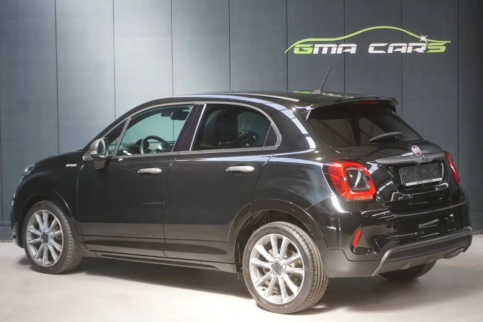 Fiat 500X 1.0i Benzine Sport-Navi-Airco-H.Leder-Cam-Garantie Zwart - 2