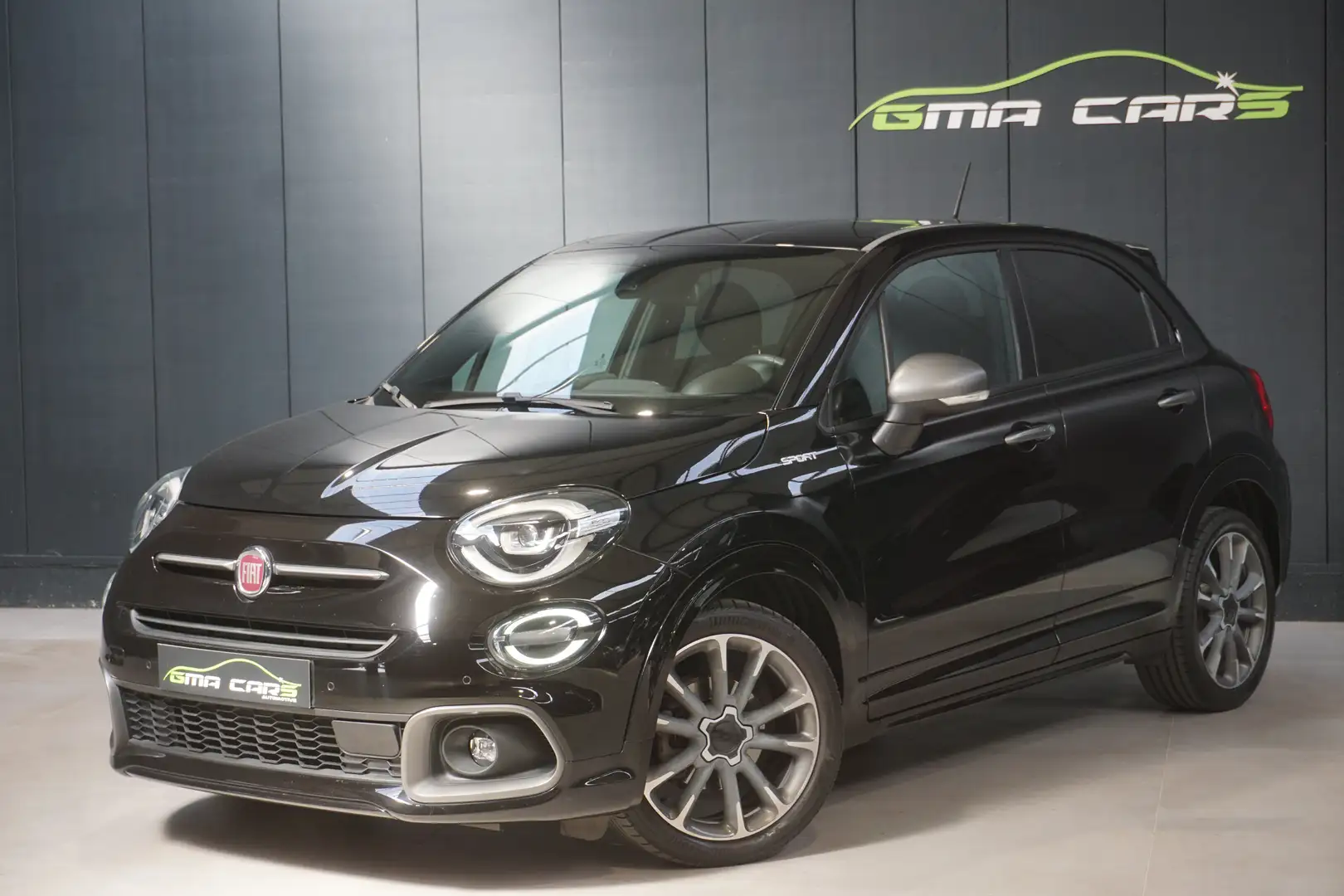 Fiat 500X 1.0i Benzine Sport-Navi-Airco-H.Leder-Cam-Garantie Zwart - 1