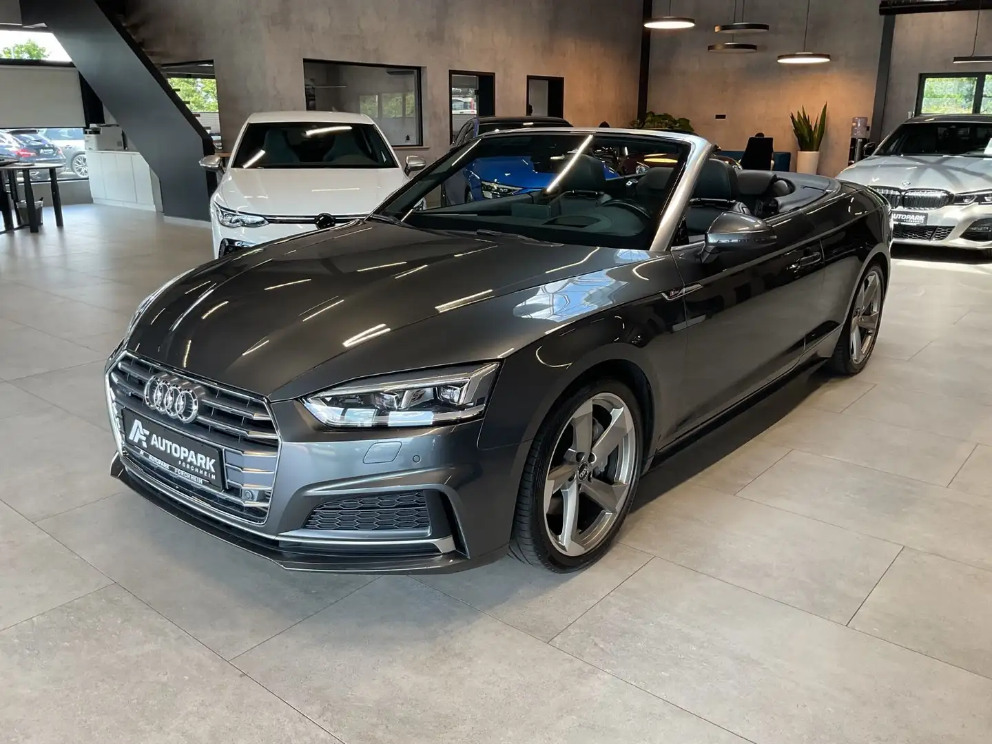 Audi A5 Cabrio 2.0 TFSI qu. 3x S line B&O HUD Matrix Grau - 1