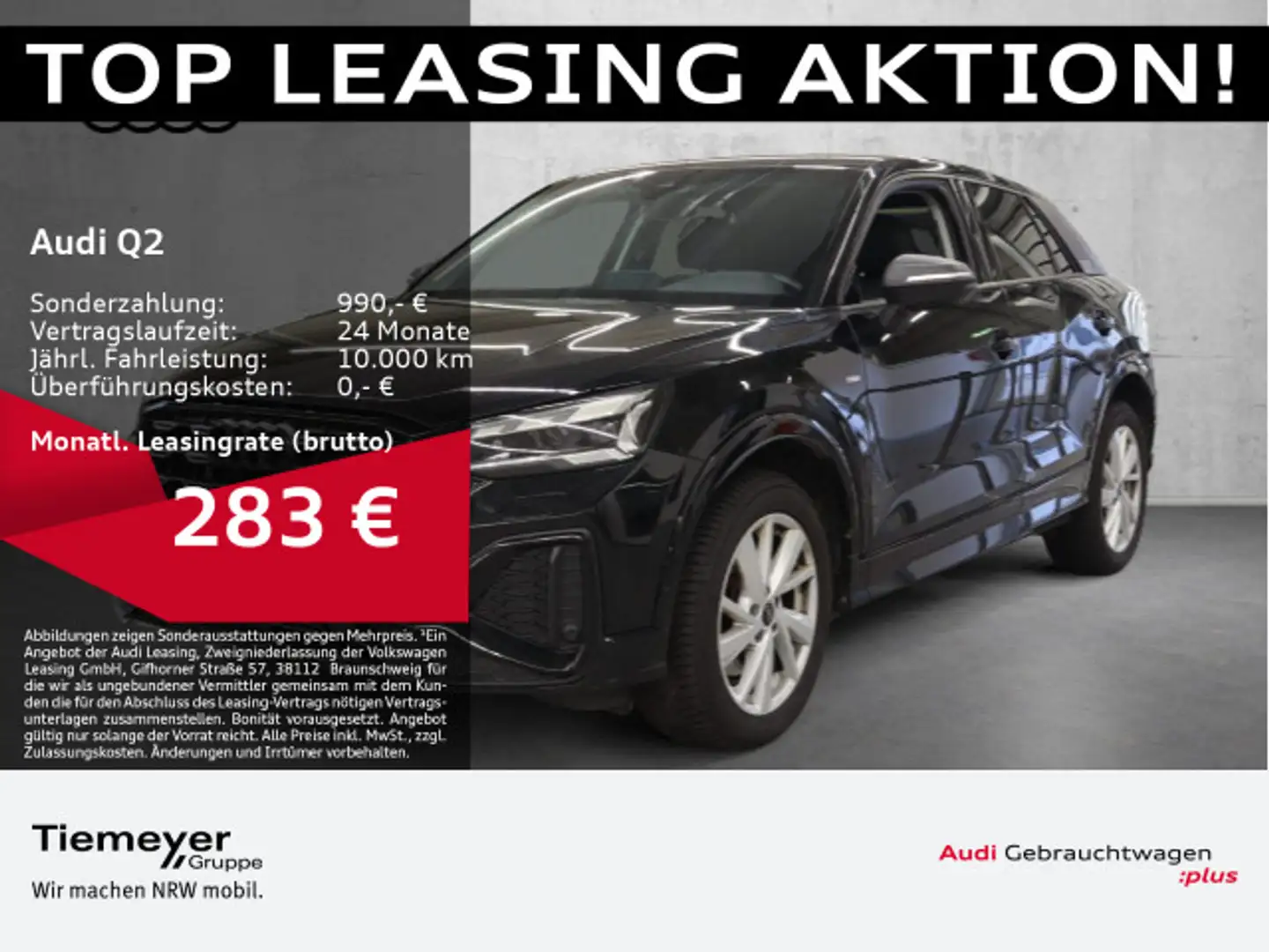 Audi Q2 35 TFSI S LINE LM19 MATRIX STYLE-PKT MATT AHK Schwarz - 1