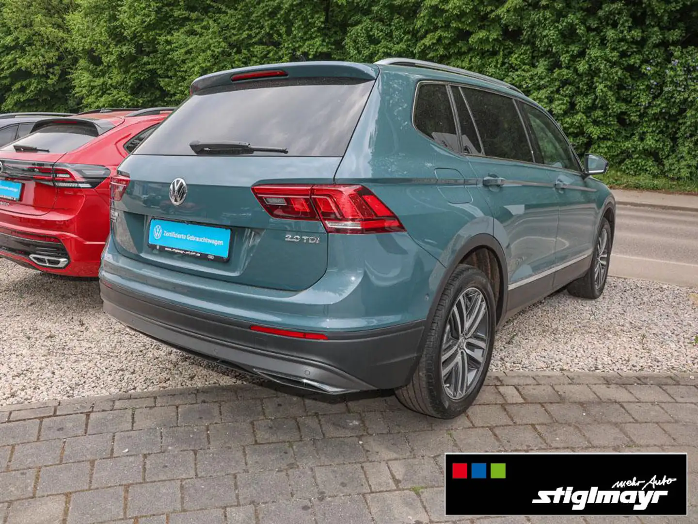 Volkswagen Tiguan Allspace 2.0 TDI AHK+HUD+LED+PANO+STANDHZ Blau - 2