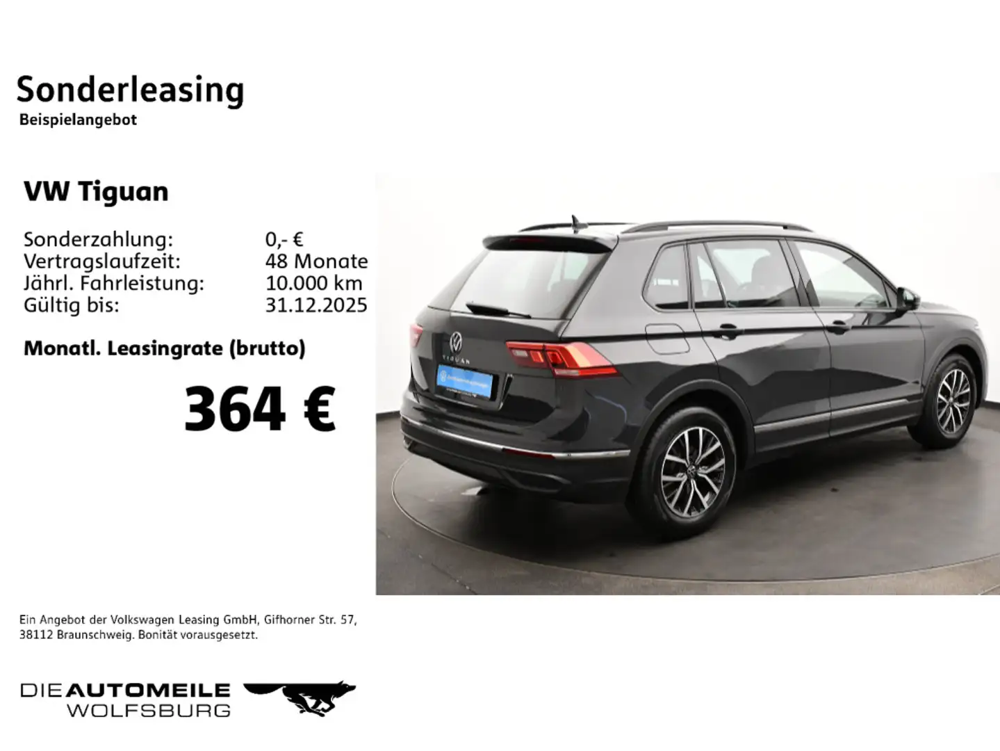Volkswagen Tiguan 2.0 TDI Life AHK/Pano/LED/H+K/ACC Grau - 2