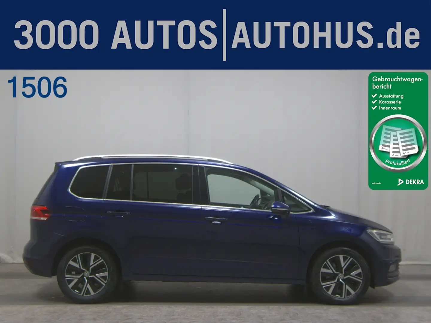 Volkswagen Touran 2.0 TDI Highline Navi LED Pano StHzg AHK Blau - 1