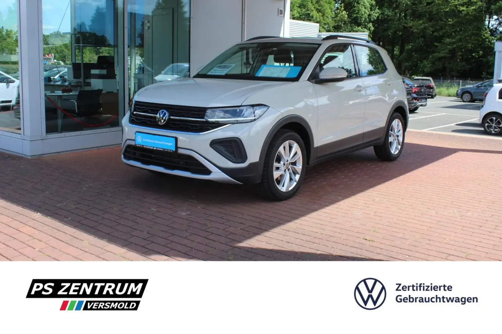 Volkswagen T-Cross 1.0 TSI Life 5.J.Garantie, LED, ACC, APP Grau - 1