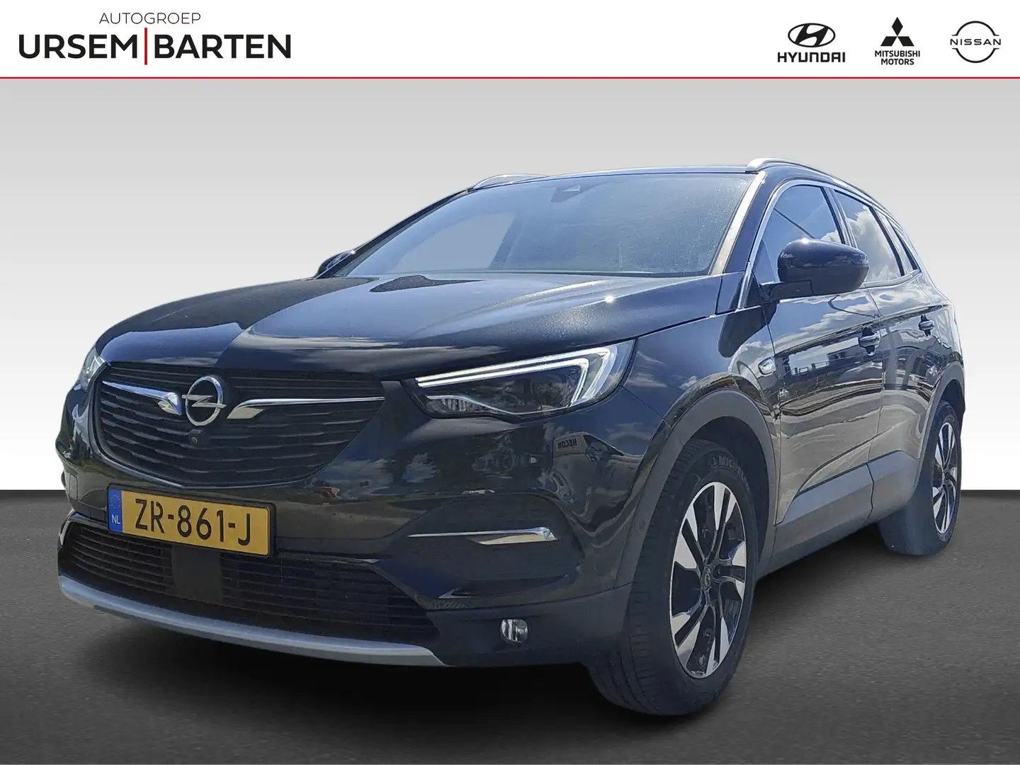 Opel Grandland X 1.2 Turbo Ultimate Zwart - 1