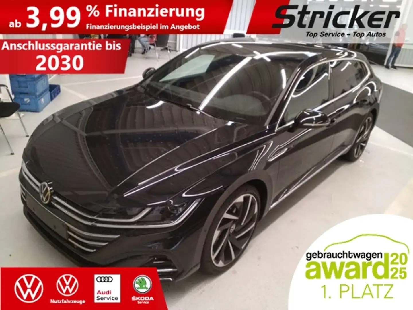 Volkswagen Arteon Shooting Brake R-Line 2.0TSI 385,-ohne Anzahlung Schwarz - 1
