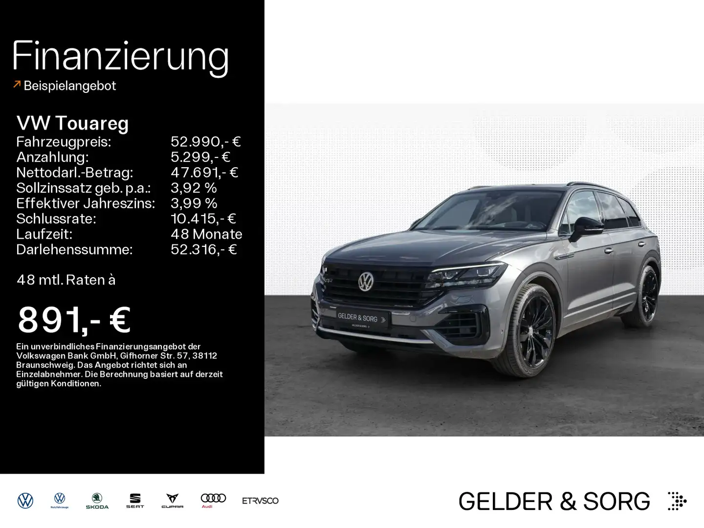 Volkswagen Touareg 3.0 TDI HuD*Air*Massage*Pano*Stand*Air Szürke - 1