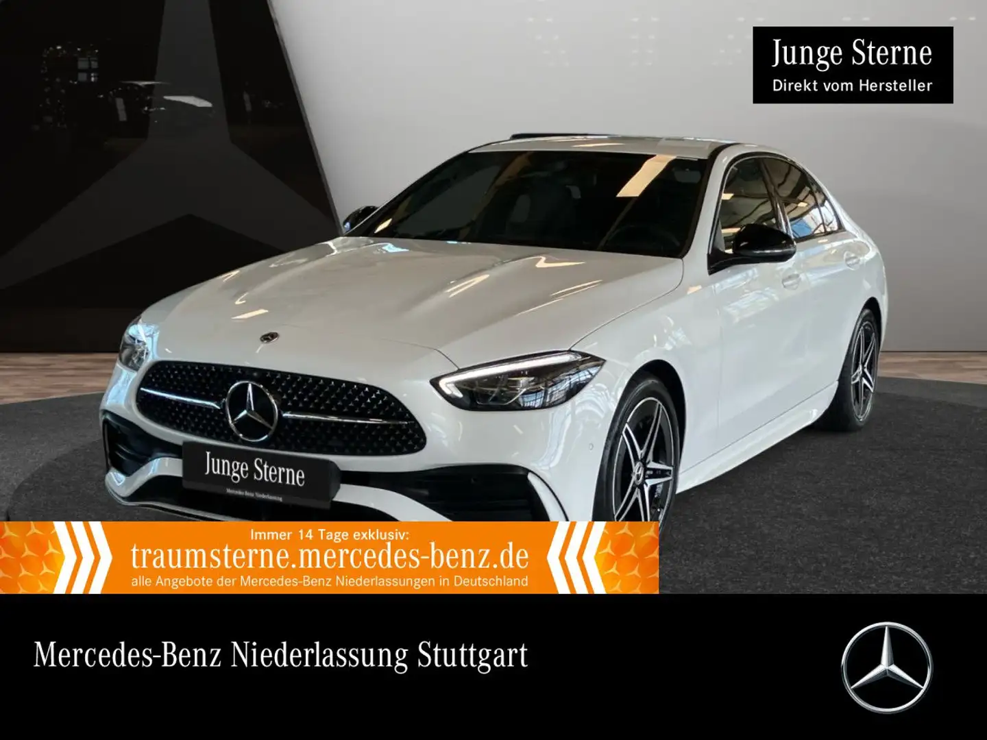 Mercedes-Benz C 180 AMG+NIGHT+LED+KAMERA+KEYLESS+9G Weiß - 1