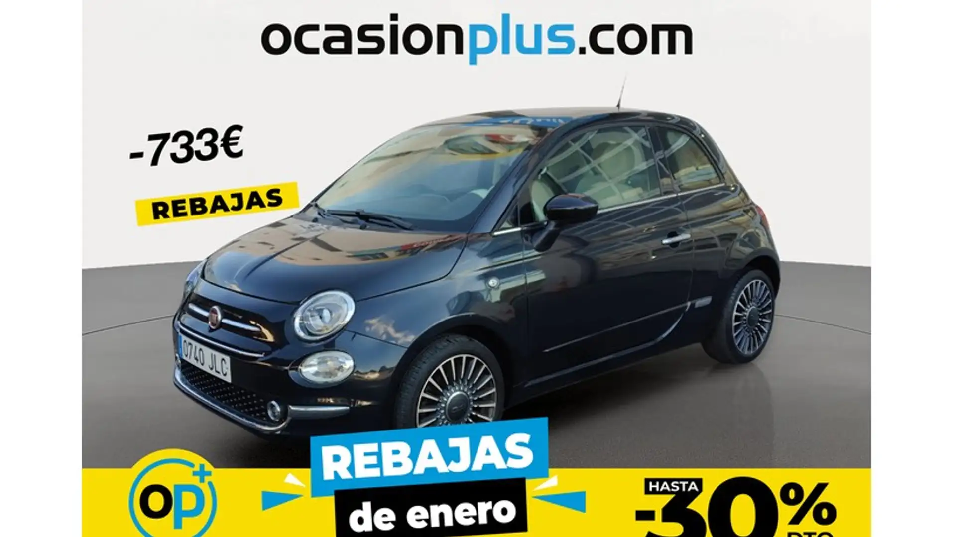 Fiat 500 1.2 Lounge Noir - 1