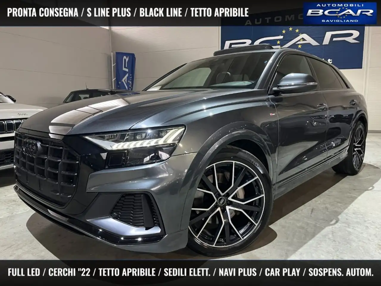 Audi Q8 50 TDI 286 CV quattro S line 22 SLINE/TETTO/BLACK — photo 1 of 15