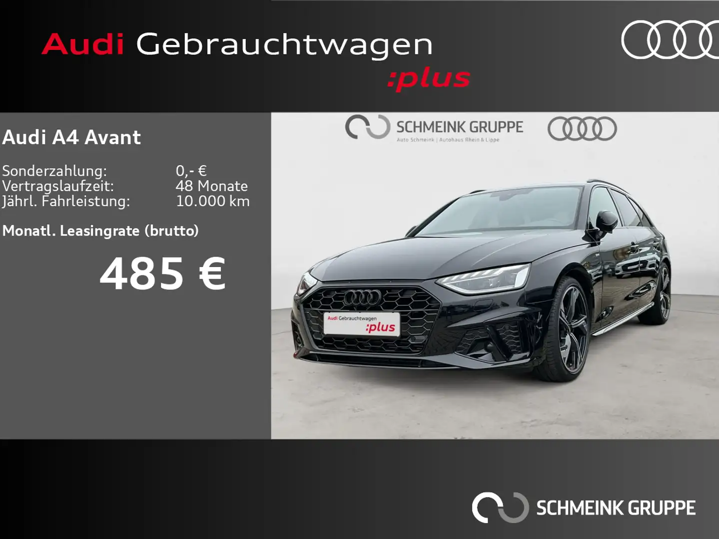 Audi A4 35 TFSI Competition S line Nappa AHK Schwarz - 1