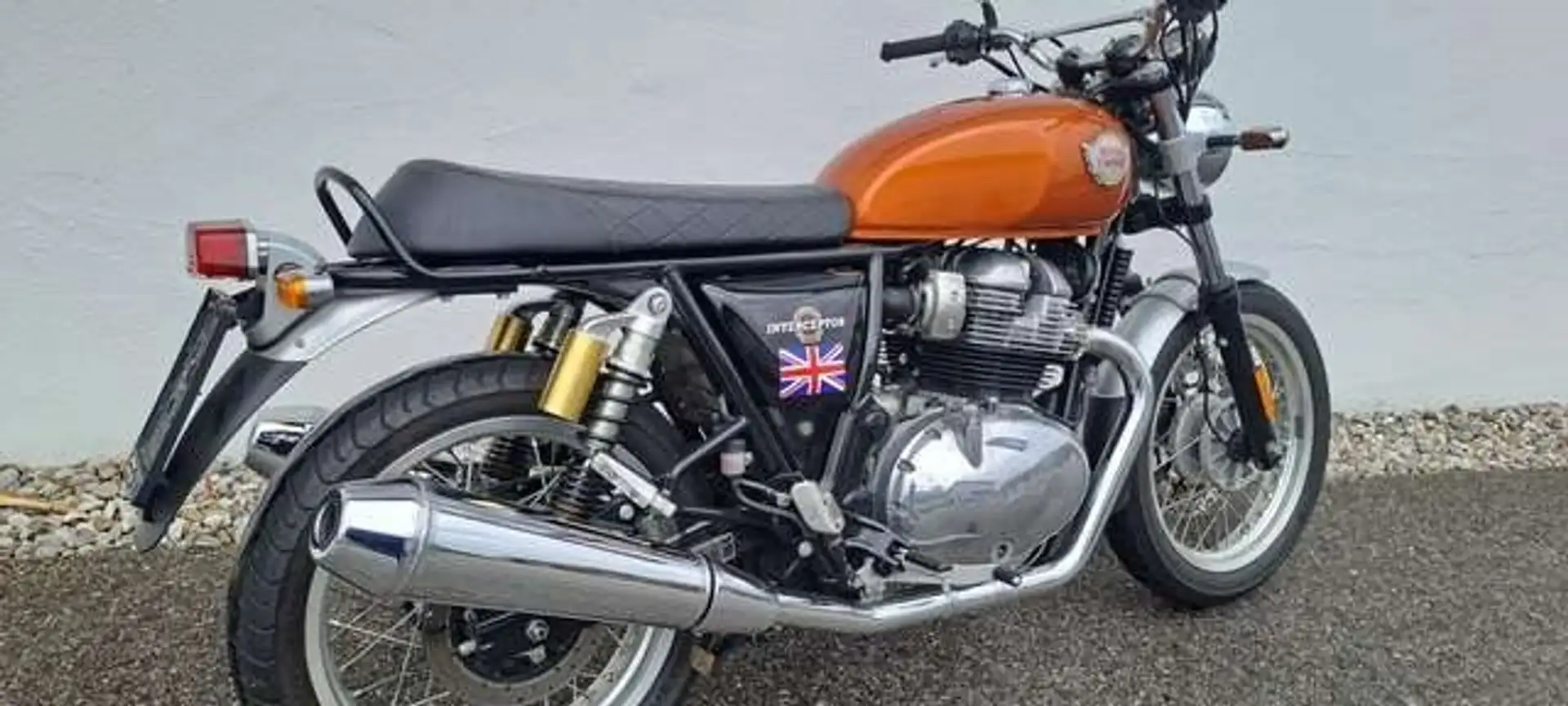 Royal Enfield Interceptor 650 EFI ABS Classic Bike Naranja - 1