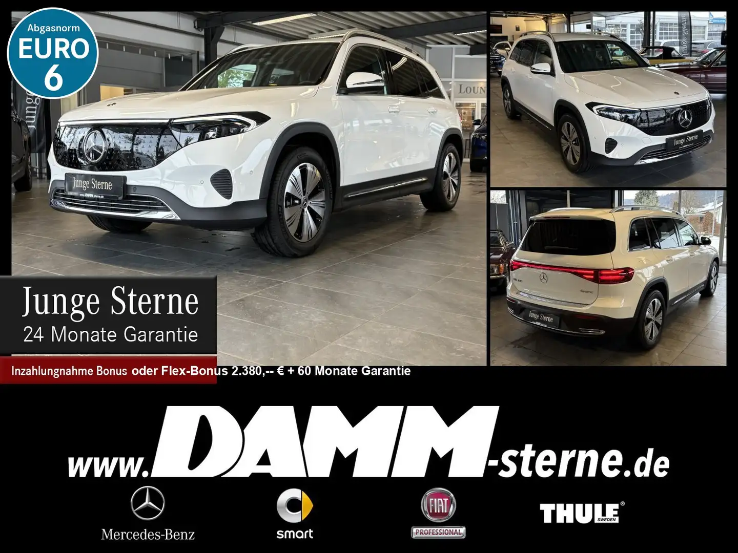 Mercedes-Benz EQB 300 EQB 300 4M Progressive Adv./AHK/WDG/TWA/ + Flex Weiß - 1