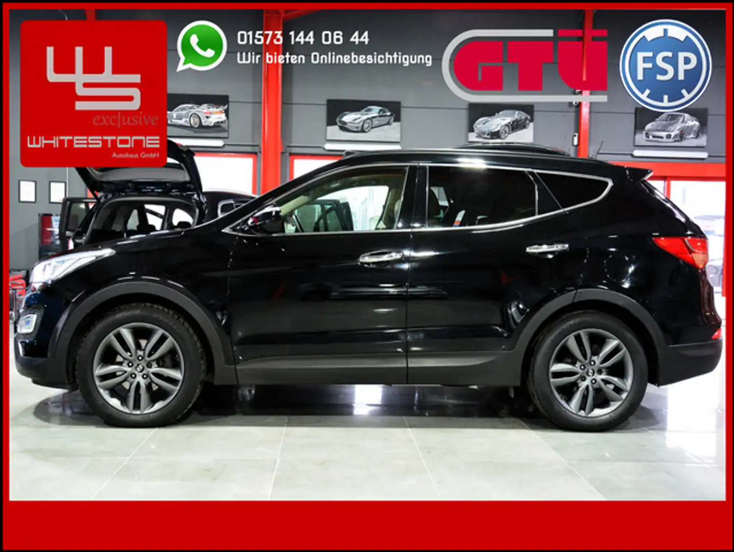Hyundai SANTA FE Santa Fe Premium 4WD Aut / 7 Sitze / Pano / AHK Schwarz - 1
