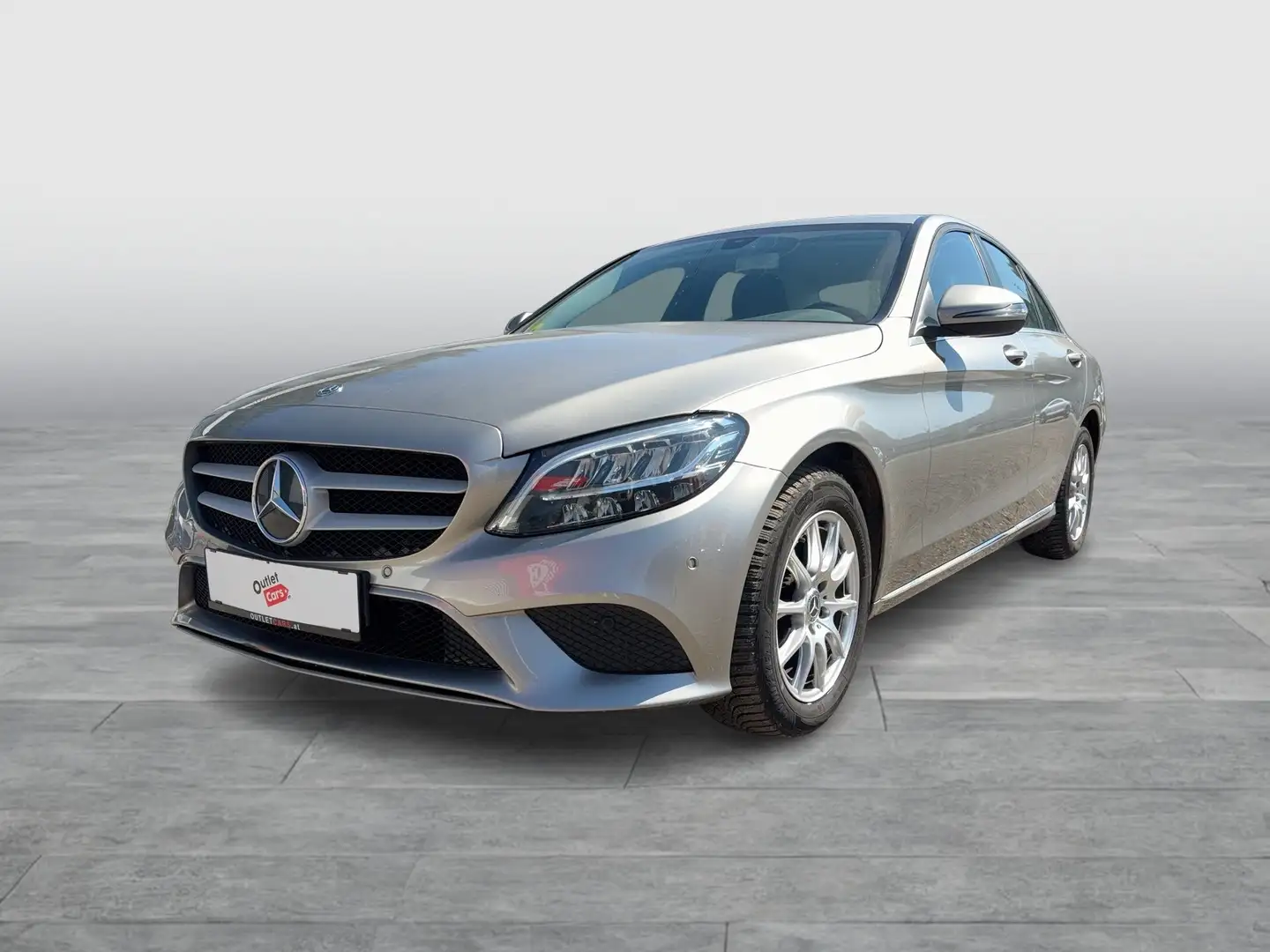 Mercedes-Benz C 200 d Facelift LED LM KAM AHK KlimaA Silber - 2