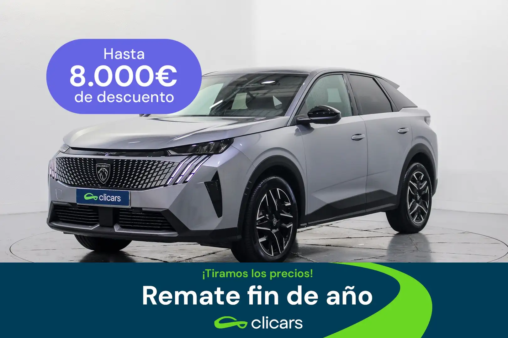 Peugeot 3008 Hybrid 136 Allure eDCS6 Argent - 1