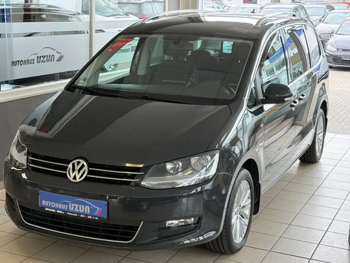 Volkswagen Sharan Cup TDI Autom Navi 2 Schiebetüren RFK AHK Gri - 1