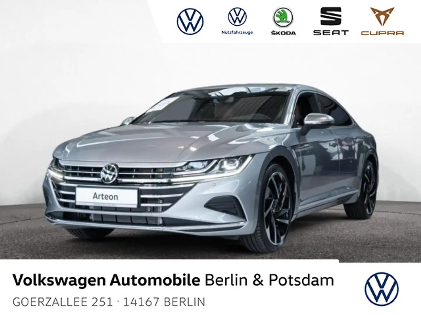 Volkswagen Arteon 2,0 l TSI DSG Elegance Leder Navi Stdhz Argent - 1
