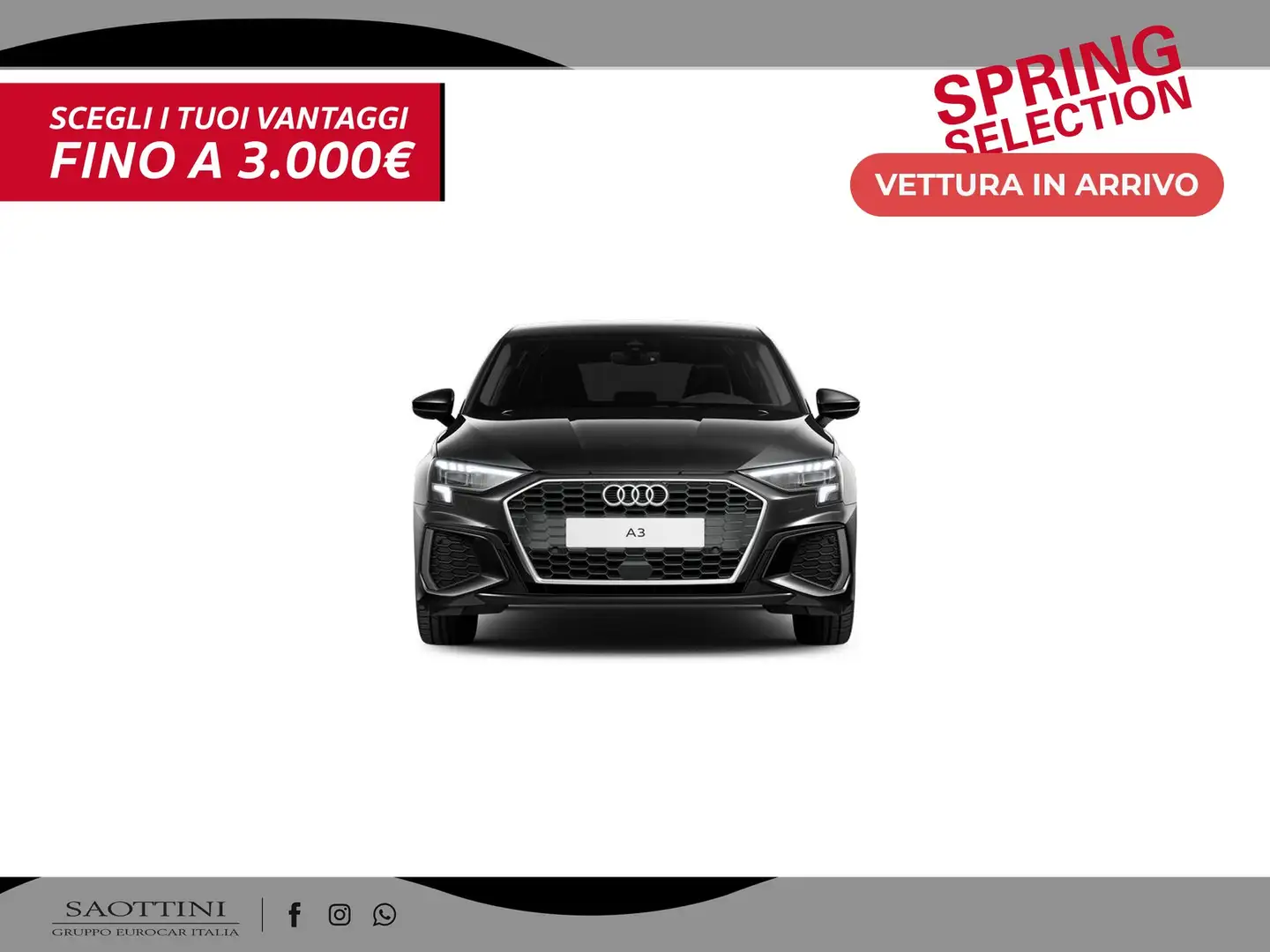 Audi A3 Sportback 35 2.0 TDI S line edition S tronic Nero - 2