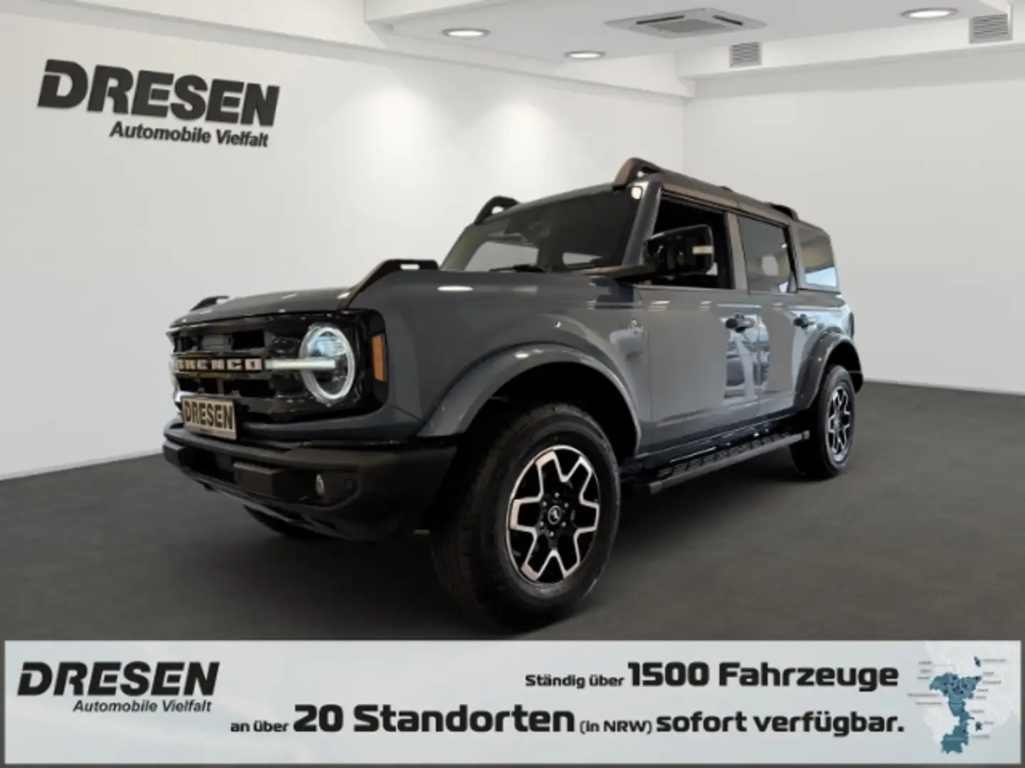 Ford Bronco 4x4 2.7 EcoBoost V6 Outer Banks Rückfahrkamera+PDC Grau - 1