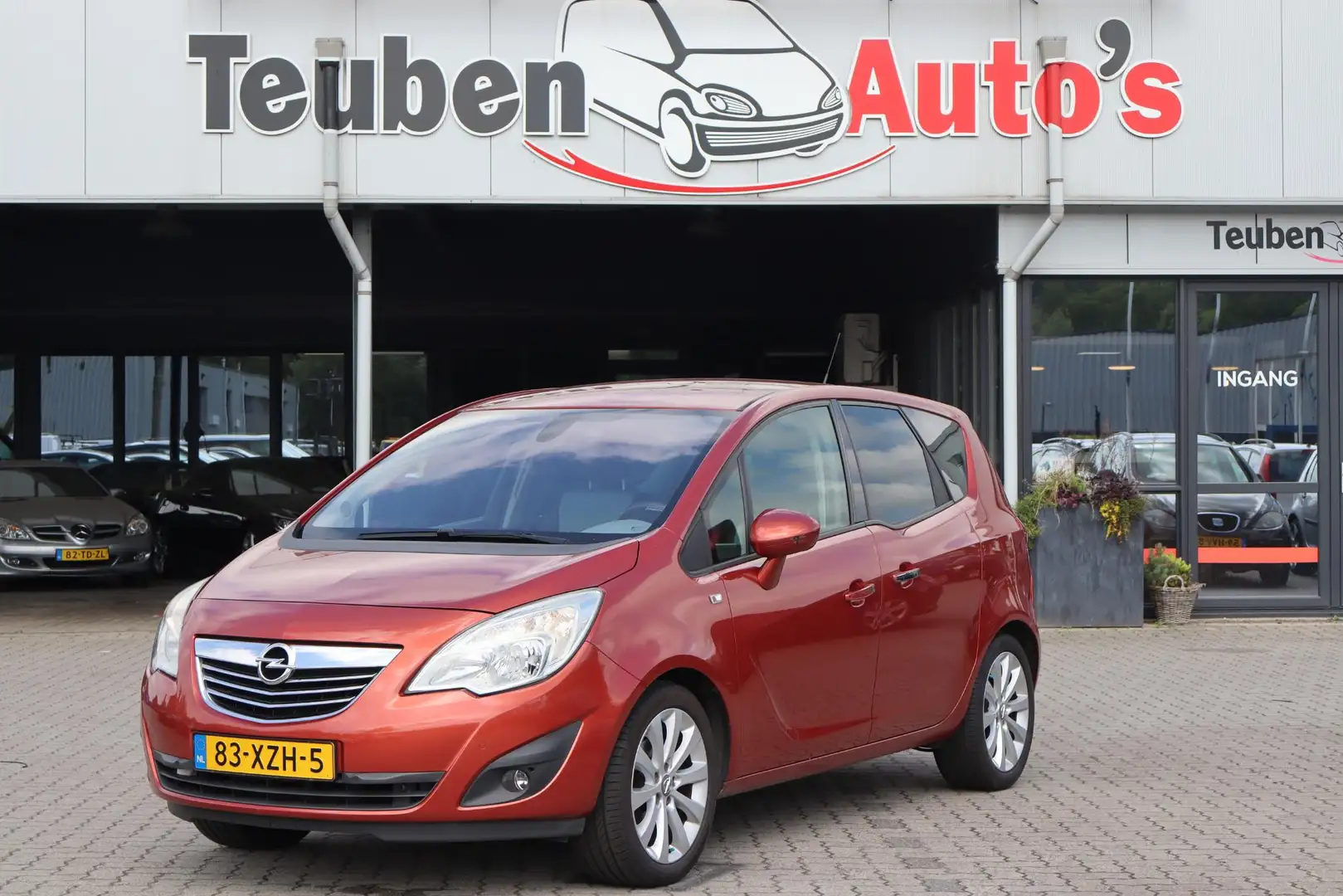 Opel Meriva 1.4 Turbo Business Edition LPG Airco, Climate cont Rood - 1